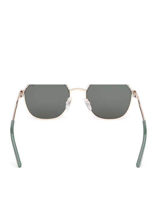 Guess Ochelari De Soare Unisex Cu Ramă Metalică Aurie Și Lentile Aurii