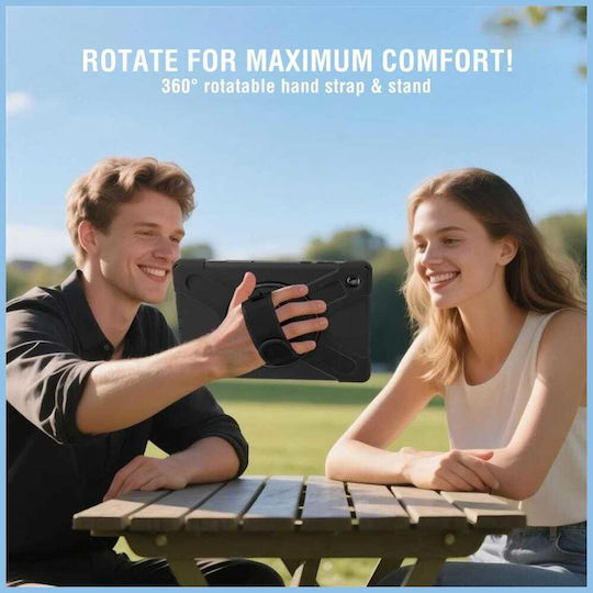 4Smarts Flip Cover Ανθεκτική Μαύρη (Samsung Galaxy Tab A11)