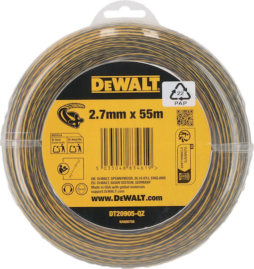 DEWALT Brush Cutter Trimmer Line 2.7mm 55m DT20905
