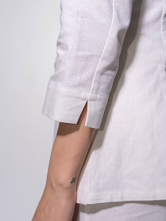 Hermosa Matilde Γυναικείο Σακάκι White