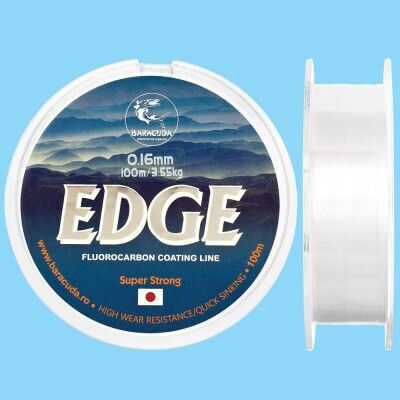 Nylon Monofilament Baracuda Edge 100 M Acoperit Fluorocarbon Invizibil În Apă