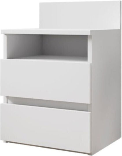 Nachttisch Juniper Plus Weiß 40x32x58cm