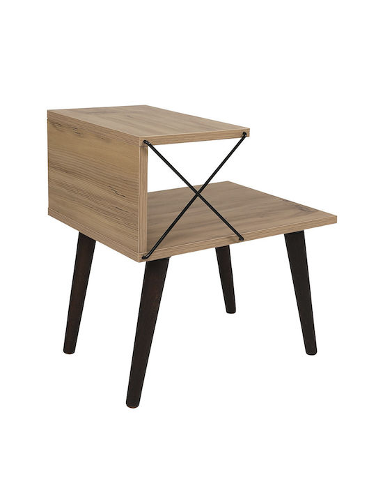 Bedside Table Gather Wooden Sonoma Walnut 50x40x55cm