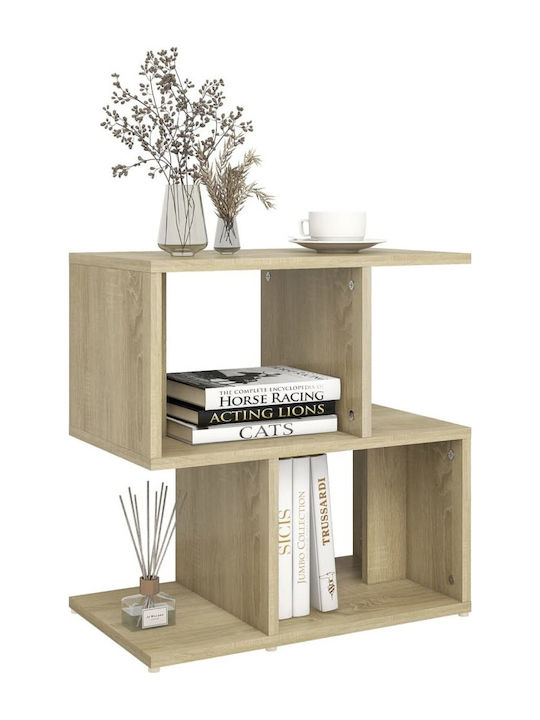 Wooden Bedside Tables Sonoma Oak 2 Pieces 50x30x51.5cm
