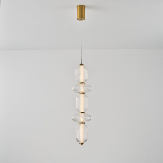 Eurolamp Verena LED Κρεμαστό Φωτιστικό Διάφανο 25x86x146εκ. Eurolamp Verena LED Κρεμαστό Φωτιστικό Διάφανο 25x86x146εκ.