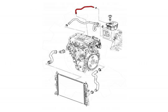 Σωλήνας Ψυγείου Opel Astra J Zafira Cascada 13251447