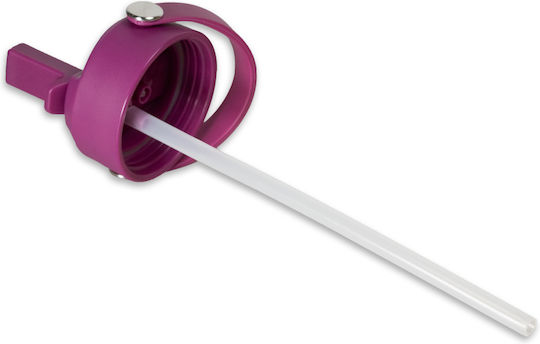 Plum Pink Dozze Water Bottle Straw Lid