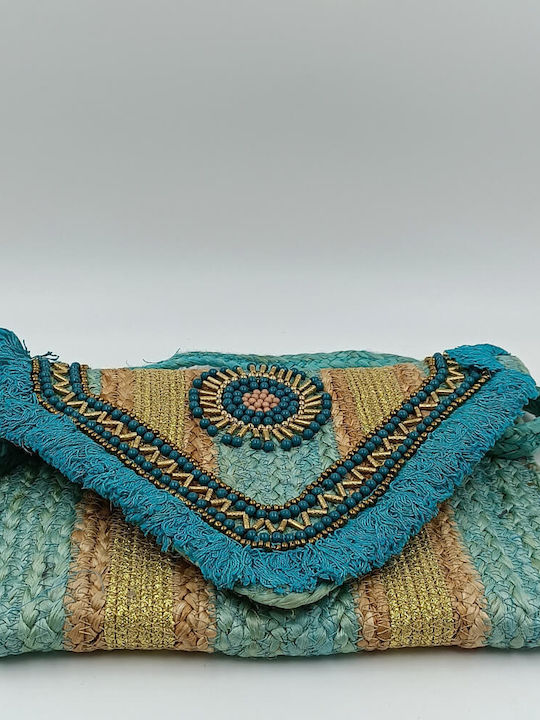 Straw Women's Envelope Turquoise