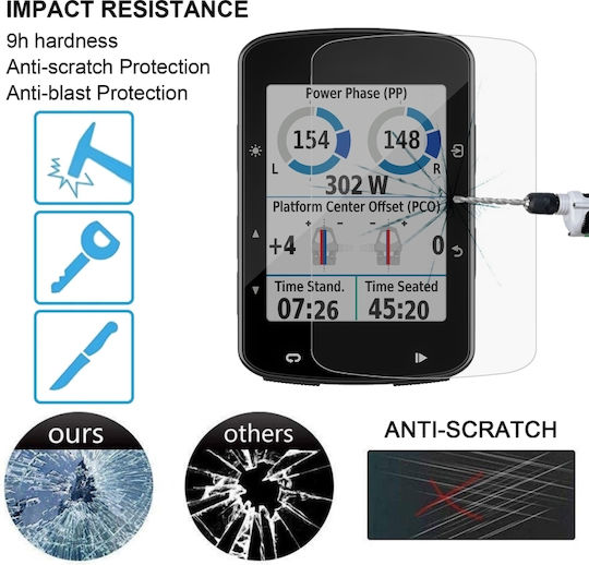 Garmin Edge 520 Plus 0.26mm 2.5d 9h Tempered Glass Film Screen Protector