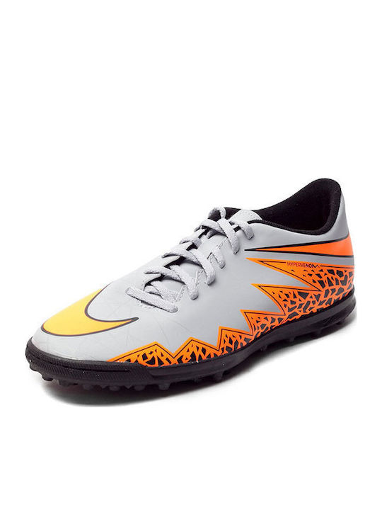 Nike Hypervenom Phade II TF Football Shoes with Molded Cleats TF Gray