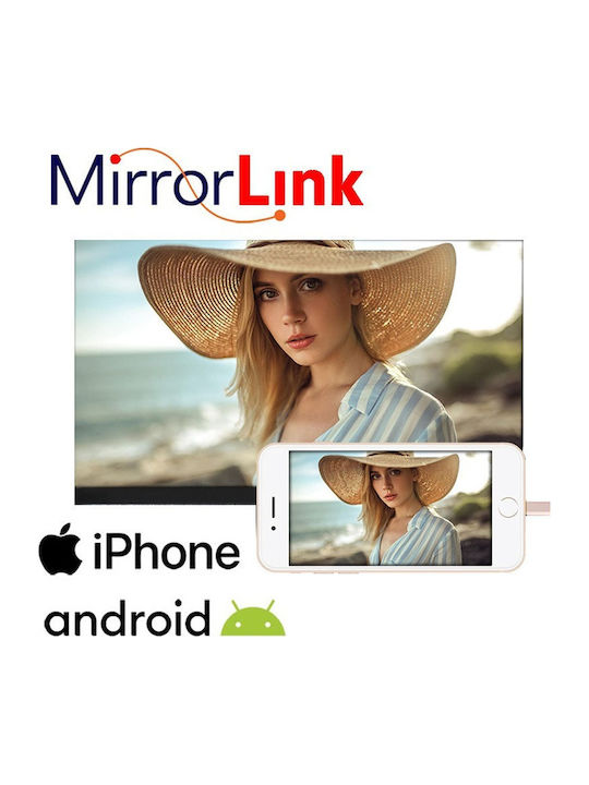 Огромен Автомобилен Екран 7" 2din Apple CarPlay Android Auto 2gb Ram-32gb 563012 Черен