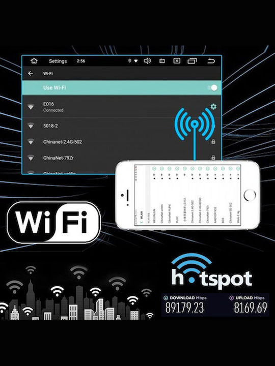 Огромен Автомобилен Екран 7" 2din Apple CarPlay Android Auto 2gb Ram-32gb 563012 Черен