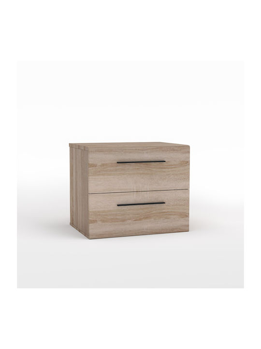 Solo 2S Wooden Bedside Table 45x35x38.5cm