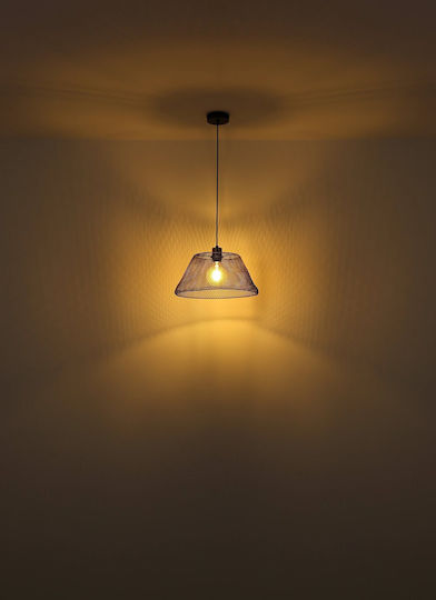 Globo Lighting Hängelampe Schwarz mit Fassung E27 20x20x120cm.