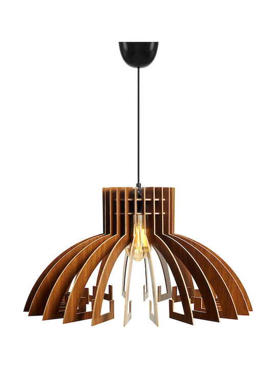 HomeMarkt Walnut Pendant Light Brown with Socket E27 54cm