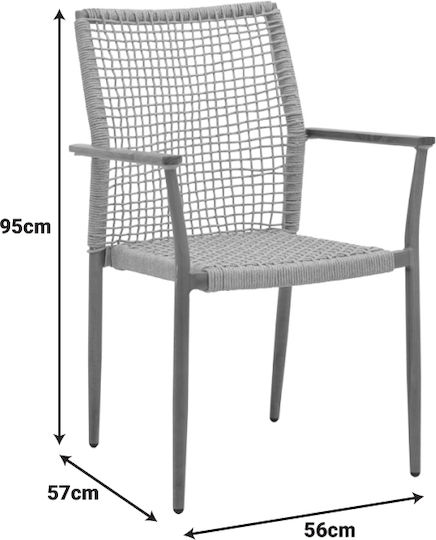 Καρέκλα Solana Φυσική Απόχρωση 56x57x95εκ.