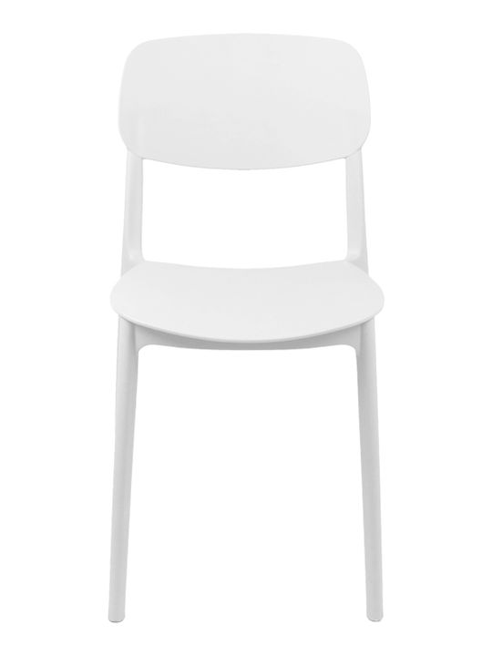 Outdoor Polypropylene Chair Berdian White 38x49x79cm