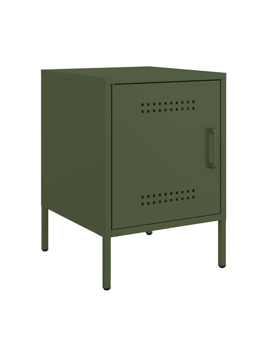 Metal Bedside Table Green 36x39x50.5cm