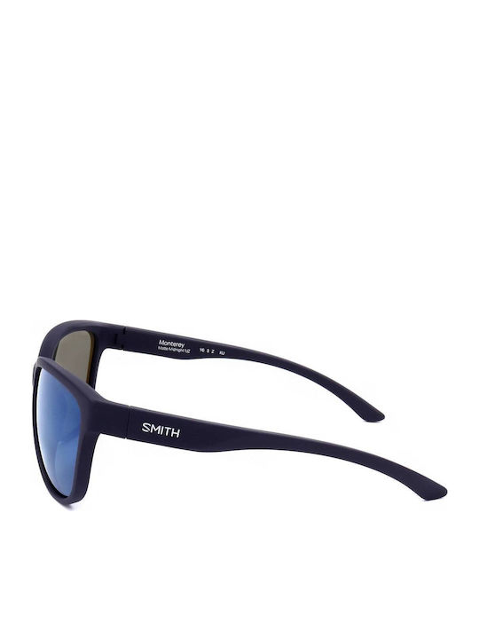 Smith Unisex Γυαλιά Ηλίου με Navy Μπλε Σκελετό και Μπλε Φακό