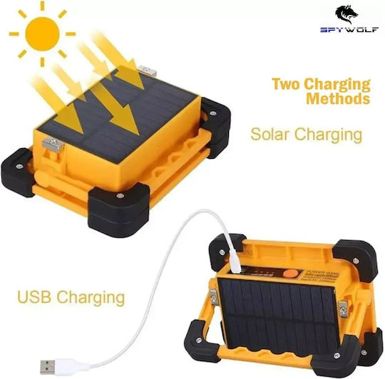 Spywolf Solar LED Flood Light 64W Cold White