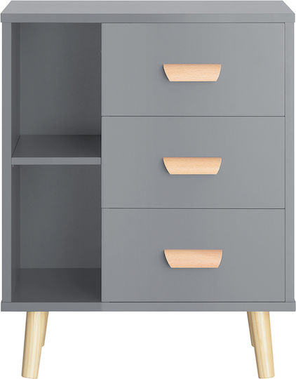 Ξύλινο Γκρι 48x40x60cm FBT95-HG