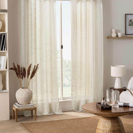 Curtain With Grommets Nemo Beige 140x260cm