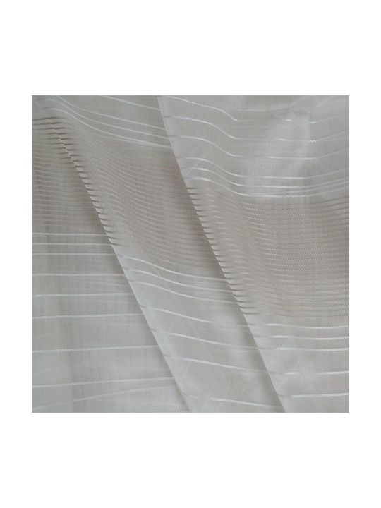 Saray Home Κουρτίνα με Τρέσα Λευκό 140x280εκ.