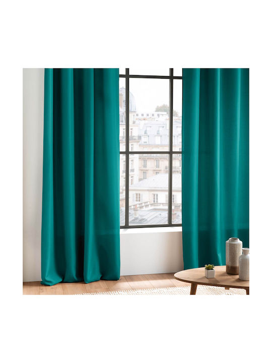 Κουρτίνα με Τρουκς Essentiel Blue Peacock 140x260εκ.