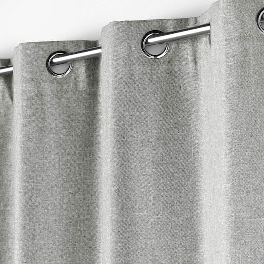 Curtain with Grommets Crepuscule Crepuscule Grey 140x260cm