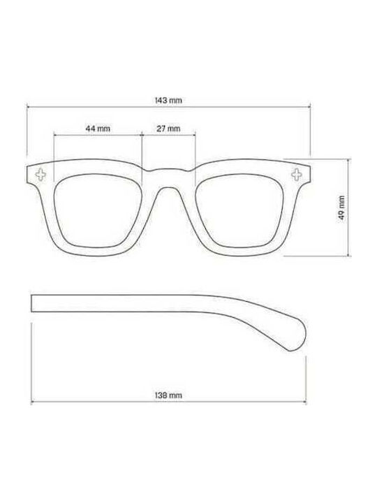 Okkia Firenze Unisex Sunglasses with Brown Tartaruga Frame and Brown Gradient Lenses OK068B3H-BR