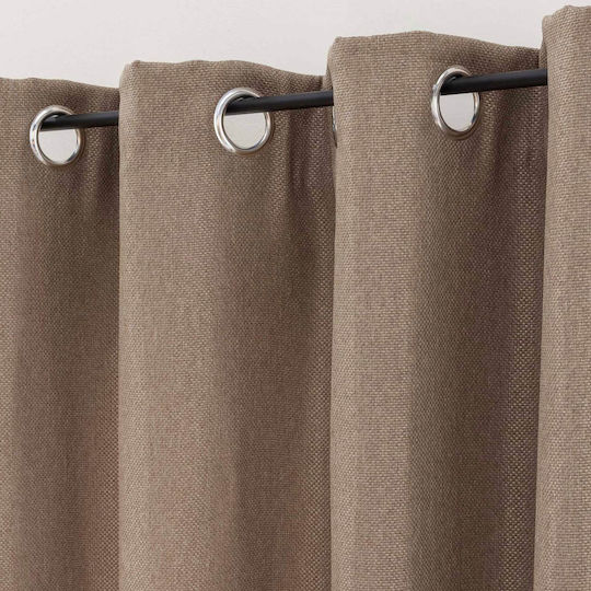 Κουρτίνα Συσκότισης με Τρουκς Tramina Hazelnut 135x240εκ.