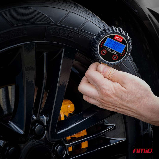Amio Digital Tire Pressure Gauge 17 Bar Rotating Head & Bleed Valve 1pc 04464/am