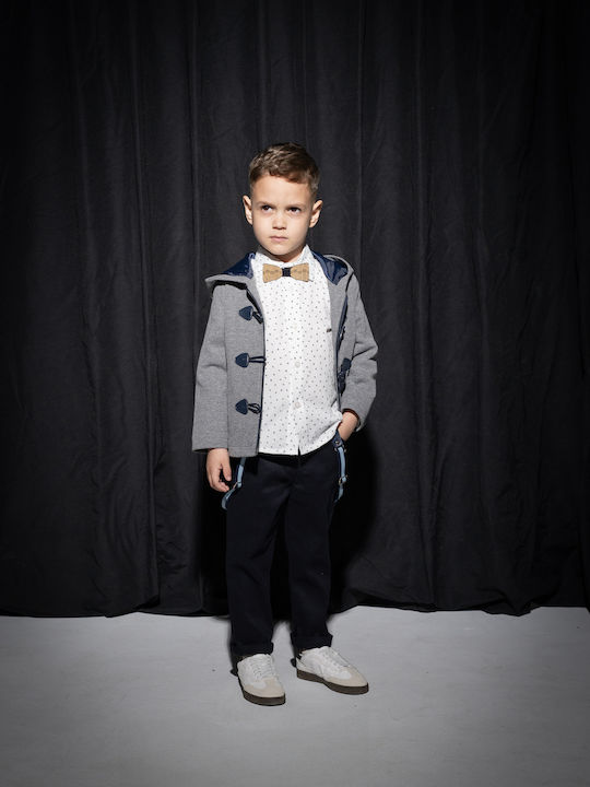 Kinderbekleidungssets mit Hosen Winter 3 Stück Grau