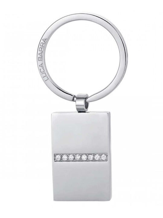 Steel 316L Silver Keychain From The Italian House Luca Barra Pk230