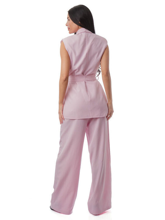 Rosa Set Damenhose Jacke
