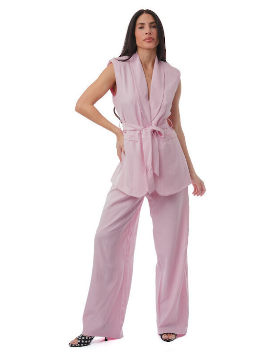 Rosa Set Damenhose Jacke