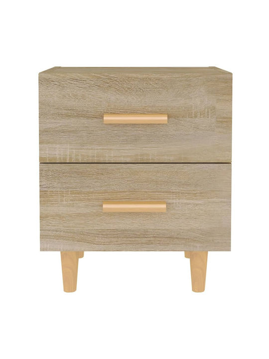 Wooden Bedside Tables 2pcs Sonoma Δρυς 40x35x47.5cm