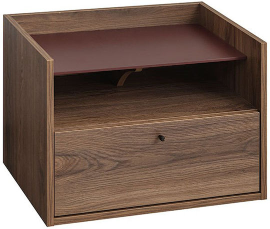 Marsala Wooden Brown Bedside Table 64x45x45cm Marsala Wooden Brown Bedside Table 64x45x45cm