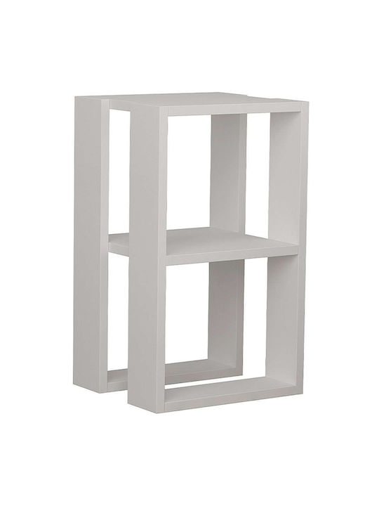 Tristan Wooden Bedside Table White 34x30x55cm