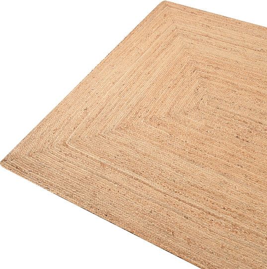 Covor Handmade Rectangular De Vară Din Paie Bej 160x230cm