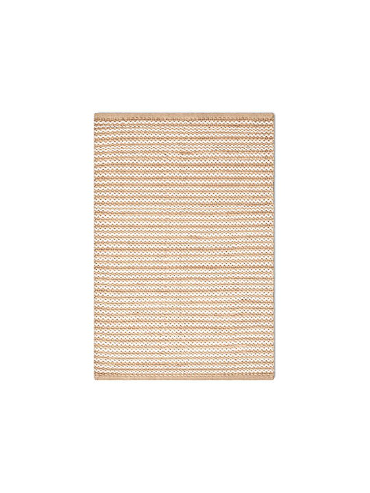 Handgefertigter Sommer Teppich aus Jute 80x150cm Natur/Weiß Handgefertigter Sommer Teppich aus Jute 80x150cm Natur/Weiß