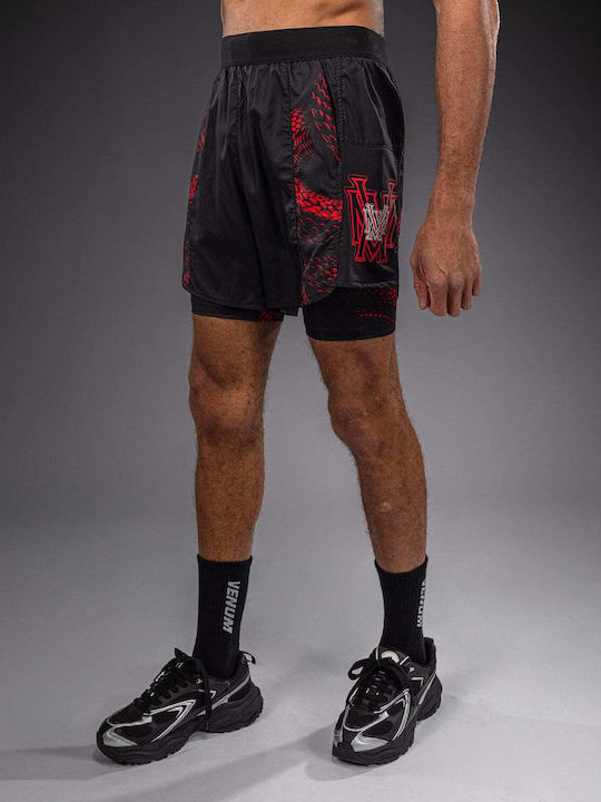 Sport Herren Shorts Schwarz/Rot/Silber
