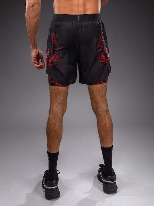 Sport Herren Shorts Schwarz/Rot/Silber