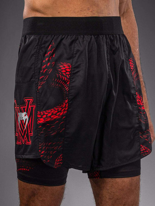 Sport Herren Shorts Schwarz/Rot/Silber