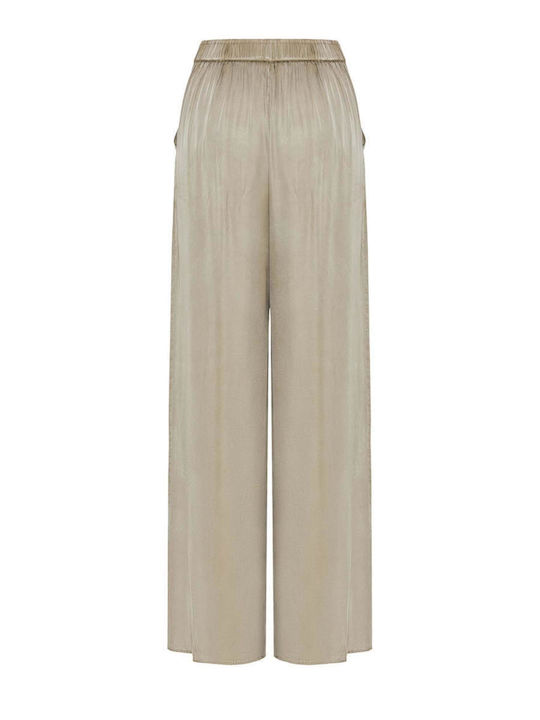 Damenhose in Breit Bein Stil Vintage Blau