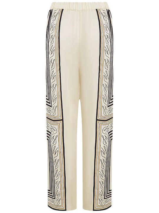 Women's Fabric Trousers White