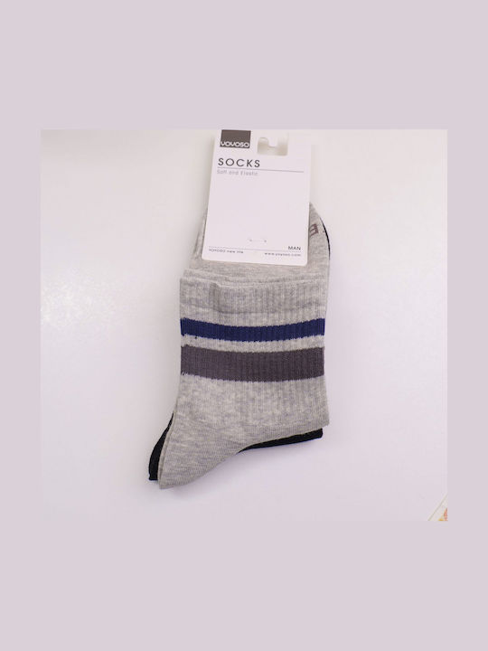 Men's Socks with White-Black Patterns 2Pack