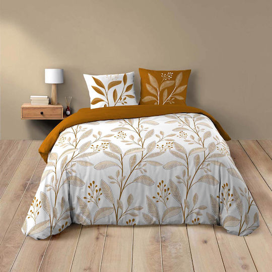 Cotton Duvet Cover Double 240x220 L-c Malika White