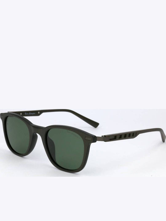 Tonino Lamborghini Unisex Γυαλιά Ηλίου με Μαύρο Σκελετό και Πράσινο Φακό