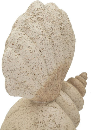 Polyester Seashell Ecru Color 17.2 X 30.2 X 10 Cm